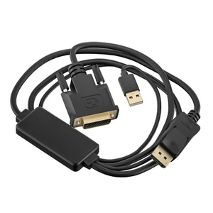 Digital DVI-D zu DisplayPort Konverter Kabel Video Adapter für PC Laptop Monitor - Bild 1 von 9
