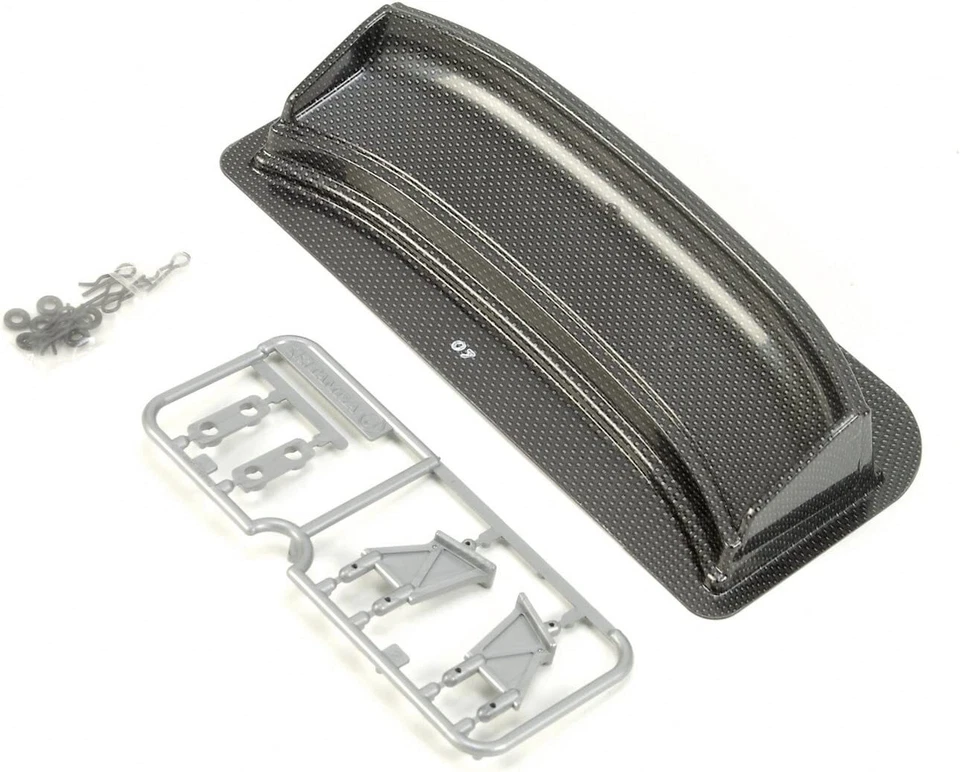 Tamiya 53470 1/10 RC On Road Touring Car Carbon Pattern Lightweight Spoiler Wing - Image 1 of 1