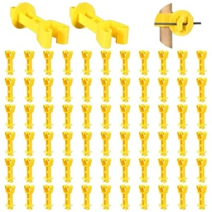 66 Pack Insulators for Electric Fence Wire Chain Link Extended Insulator - Picture 1 of 1