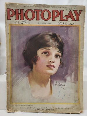 PHOTOPLAY ANTIQUE MAGAZINE OCTOBER 1917 ALICE JOYCE BY NEYSA McMEIN  - Image 1 of 4