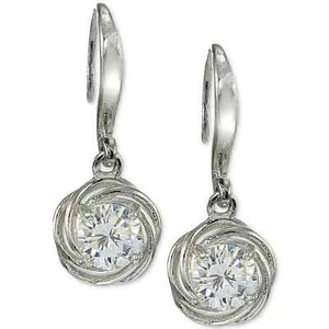 Giani Bernini Cubic Zirconia Love Knot Drop Earrings in Sterling Silver $95 - Picture 1 of 2