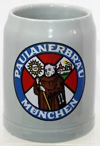 PAULANERBRAU MUNCHEN, MONACO GERMANIA TAZZA BIRRA CERAMICA VINTAGE ANNI '80 - Foto 1 di 8