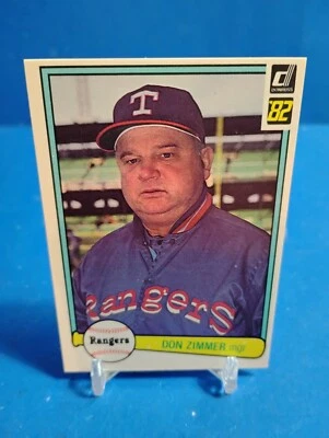 1982 Donruss #195 Don Zimmer Texas Rangers Baseball card - Image 1 of 2