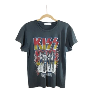 Camiseta Daydreamer KISS Heavens On Fire Tour en Vintage Negra Retro Para Mujer Pequeña - Imagen 1 de 6