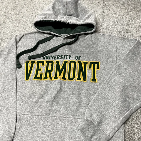 Vermont Catamounts Sweatshirt Men Small Gray Hoodie Sweater NCAA UVM University Cover