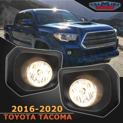  For 2016-2022 Toyota Tacoma SR/SR5 Fog Lights Clear Lens Lamp+Wiring+Switch Kit — 第 1/4 张图片