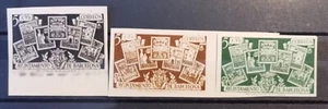 Spain Barcelona Edifil # 69s/71s (*) MNG 1945 Sin dentar - Imagen 1 de 2