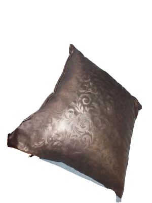 a used  skin pillow for sofa 5 black horn 18x18" for  home decor - Image 1 of 3