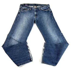 Lucky Brand Jeans Vintage Straight Leg Latzhose Herren 34x29 Blau Denim USA - Bild 1 von 12