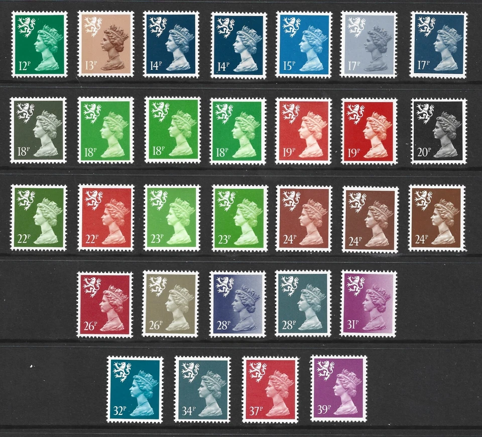 SCOTLAND BETWEEN S52 - S80, DEC DEFINS THE "LESS EXPENSIVE" STAMPS, 40% DISCOUNT - Image 1 of 1