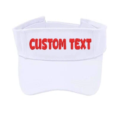 Gorra parasol bordada personalizada, sombrero para visera bordado personalizado (blanco) Foto 1 de 4