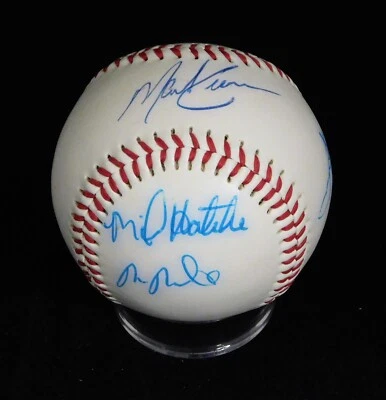 Anaheim Angels Players & Coaches Baseball by 7 JSA Authenticated Hatcher Fyhrie - Image 1 of 4