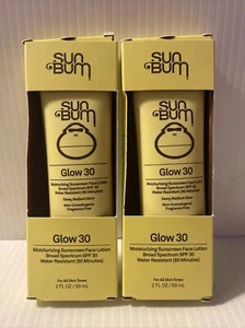 2er-Set - Sun Bum Glow 30 Feuchtigkeitsspendende Sonnencreme Gesichtslotion Wasserabweisend - 2,oz EA - Bild 1 von 2