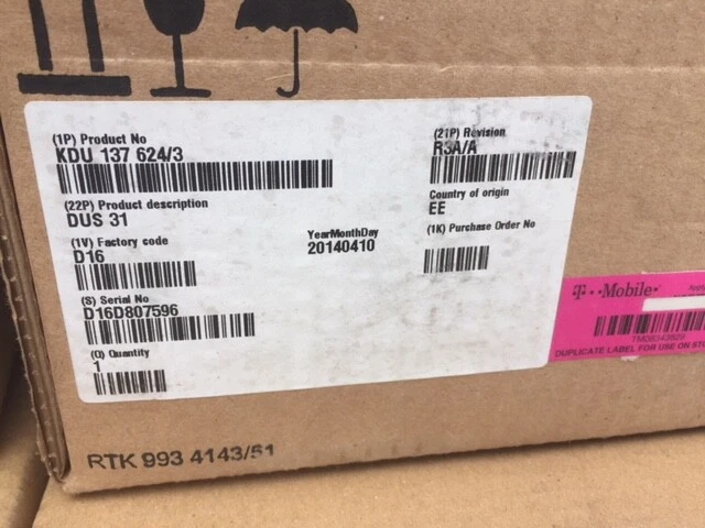 ERICSSON KDU 137 624/3 DUS 31 / KDU137624/3  Foto 1 de 1