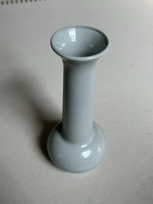 Small Cute 7-1/2 Inch Tall Grey Plastics Bud Vase - Image 1 of 4