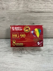 Twin Pack BASF HG 90 High Grade 90 min Sealed New Video Cassette 8mm - Picture 1 of 3