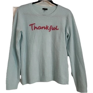 Suéter Talbots Thankful Cuello Redondo Talla M Pequeño Suéter Suave de Vacaciones - Imagen 1 de 10