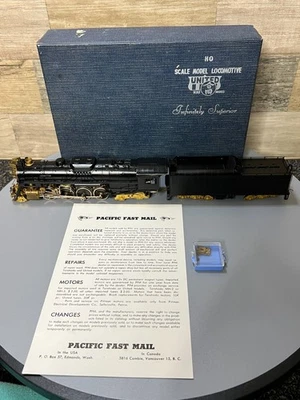 United HO Scale BRASS Nickel Plate Road 2-8-4 Berkshire Locomotive & Tender - Image 1 of 4