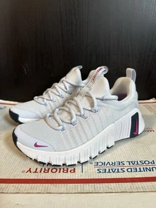 Nike Wmns Free Metcon 6 ‘Football Grey Hot Fuchsia’ FJ7126 004 Size 5 - Picture 1 of 8