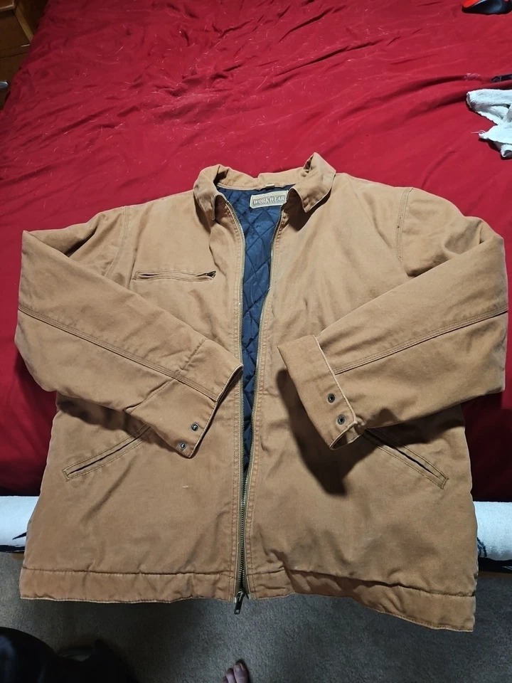 Jaqueta de trabalho masculina extra grande. - Imagem 1 de 3