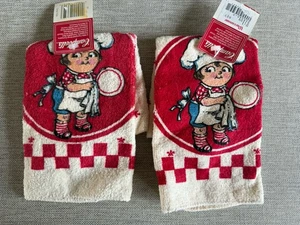 Lot of 2 Campbell's Soup Kids Washcloths NOS 1990 - Picture 1 of 2