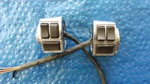 HARLEY DAVIDSON EVO HANDLEBAR SWITCH SET CHROME - Picture 1 of 12