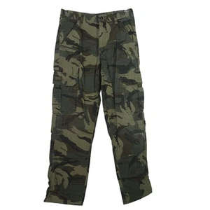Wrangler Camo Camouflage Cargo Pants Boys Size 16 R Cotton Adjustable Waist - Picture 1 of 13