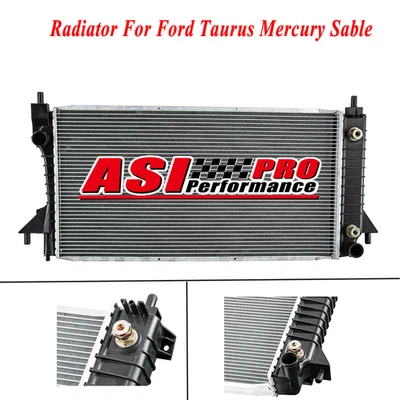 Radiator Fit Ford Escort/ 96-07 Ford Taurus/ 1996-2005 Mercury Sable 1998-2001 - Image 1 of 4