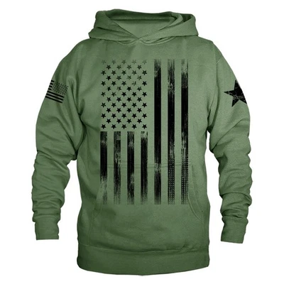 Толстовка патриотическая большая вертикальная с флагом США American Pride Patriot - Изображение 1 из 2