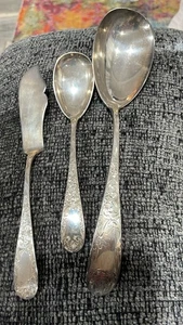 Schofield Old Baltimore Sterling Serving Pieces 3 Piece Set - Picture 1 of 4