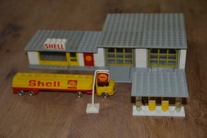 Lego SET 325 Tankstelle 60er mit  Lkw 1.87 Shell service station 60s 1966 - Bild 1 von 6
