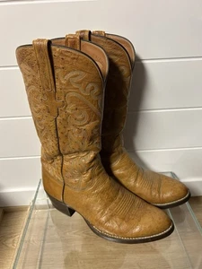 Lucchese Herren Cowboystiefel Größe 9,5 Kastanienbraun 6440ST Hergestellt in San Antonio - Bild 1 von 12