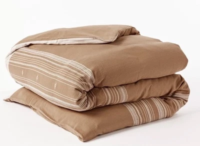 NUEVO $348 Coyuchi Rejuvenecimiento Inyo Orgánico Dobby Funda Nórdica Almendra Sin Teñir Envío Gratis Foto 1 de 4