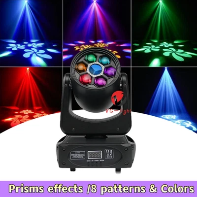 150W Rgbw 8 Patterns Colors Beam Moving Head Light Dmx Bee Eye Stage Lighting - Image 1 of 4