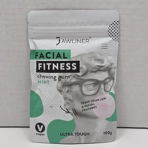Jawliner Chewing Gum, Facial Fitness Gum, Jaw Training, Mint, 2 Mo. Supply, New! - Picture 1 of 2