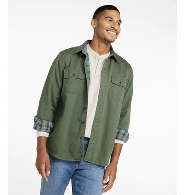 LL BEAN MENS FLANNEL LINED HURRICANE SHIRT SIZE S REG BRAND NEW WITH TAGS - Image 1 of 4