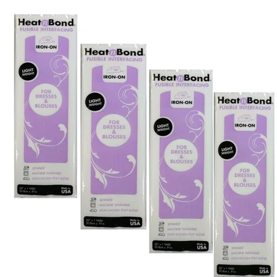 Therm O Web Heat N Bond Light Weight Iron On Fusible Interfacing White 20 inc... - Image 1 of 2