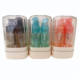 2er Pack 5 in 1 Camping Reise Spender Flaschen, Tragbares Spray & Kosmetik Set - Bild 1 von 10