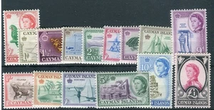 Cayman Islands QEII 1962-64 set of 15 SG165/79 MLH - Picture 1 of 1