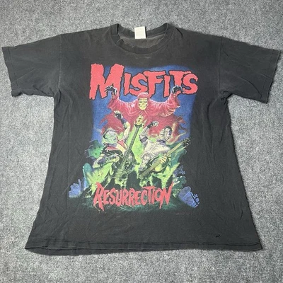 Vtg 1997 Misfits Resurrection 20 Years Of Terror T-shirt Mens Xl Band Tee Faded - Image 1 of 4