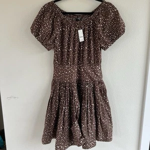 J. Crew Drop-Waist Baumwollpopeline Minikleid in Mokka Blumenmuster Damengröße 4 - Bild 1 von 13