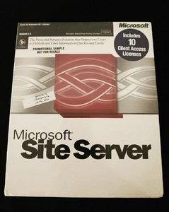Microsoft Site Server 3.0 CD Includes 10 CALs 1998 NEW & Factory Sealed - Picture 1 of 7