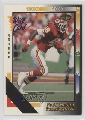 1992 Wild Card 5 Stripe Todd McNair #318 - Image 1 of 2