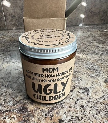 NIB Scented Lavender Soy Candle - Mom No Matter How Hard Life Gets At Least..... - Image 1 of 4