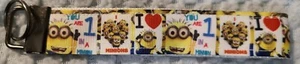 handmade keychain, key fob, wristlets minions - Picture 1 of 1