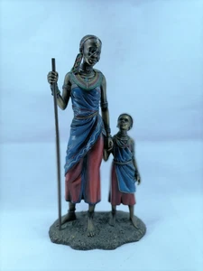 Stunning Sculpture of an African Maasai Woman & Child, Figurine, Statue, Mother - Picture 1 of 5