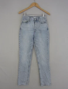 Scanlan Theodore Jeans Womens Size 23 XXS Blue Denim Tapered High Rise Button - Picture 1 of 16