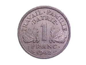 1942 France 1 Franc KM# 902 - Very Nice Circ Collector Coin! -c3922xux - Picture 1 of 2