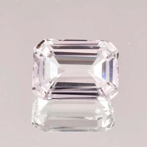 Natural Flawless White Ceylon Sapphire Emerald Cut Loose Gemstone GIT Certified - Picture 1 of 5