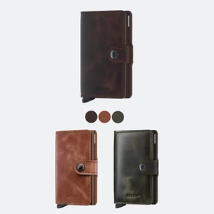 SECRID Vintage MiniWallet RFID Blocking Auto Pop up CARDHOLDER WALLET - Picture 1 of 25